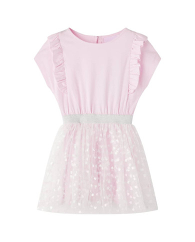 Robe pour filles volants rose clair 140 | Mobilier & Déco