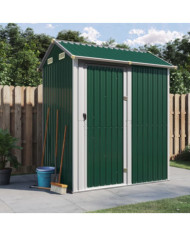 Abri de jardin vert 192x152,5x237 cm acier galvanisé | Mobilier & Déco
