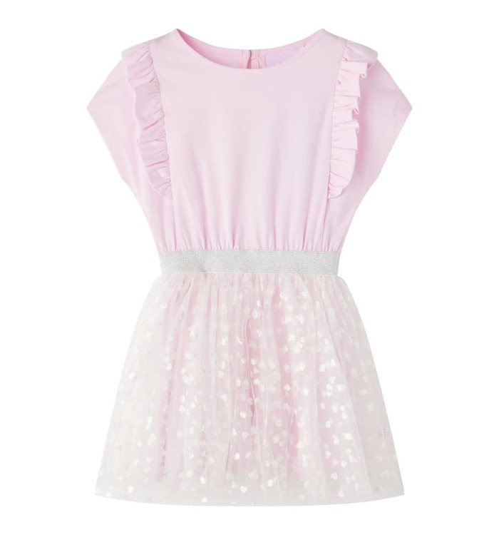 Robe pour filles volants rose clair 116 | Mobilier & Déco