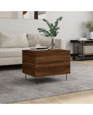 Table basse Chêne marron 60x44,5x45 cm Bois d'ingénierie | Mobilier & Déco