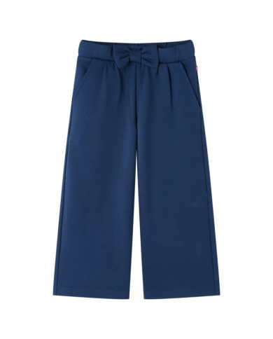 Pantalon à jambes larges pour enfants bleu marine 104 | Mobilier & Déco