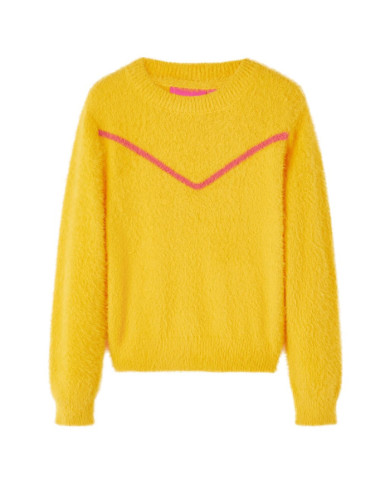 Pull-over tricoté pour enfants ocre foncé 104 | Mobilier & Déco