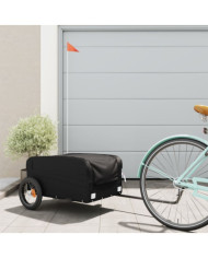 Remorque de vélo noir 30 kg fer | Mobilier & Déco