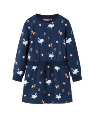 Robe pour enfants à manches longues bleu marine 92 | Mobilier & Déco
