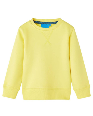 Sweat-shirt pour enfants jaune clair 128 | Mobilier & Déco