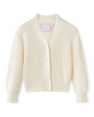 Cardigan pour enfants tricoté blanc neige 92 | Mobilier & Déco