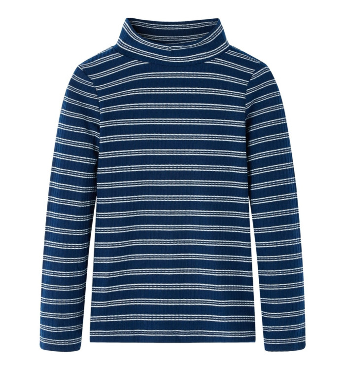 T-shirt enfants à manches longues bleu marine 116 | Mobilier & Déco