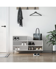 Armoire à chaussure Blanc brillant 102x36x60 cm Bois ingénierie | Mobilier & Déco