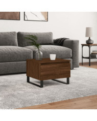 Table basse chêne marron 50x46x35 cm bois d'ingénierie | Mobilier & Déco
