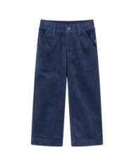Pantalons pour enfants velours côtelé bleu marine 104 | Mobilier & Déco