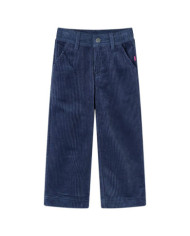 Pantalons pour enfants velours côtelé bleu marine 128 | Mobilier & Déco