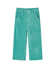 Pantalons pour enfants velours côtelé vert menthe 104 | Mobilier & Déco
