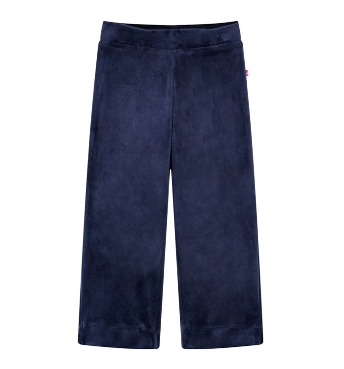 Pantalons pour enfants velours bleu foncé 104 | Mobilier & Déco