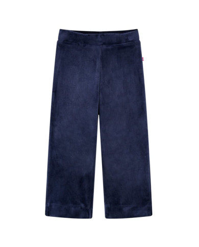 Pantalons pour enfants velours bleu foncé 128 | Mobilier & Déco