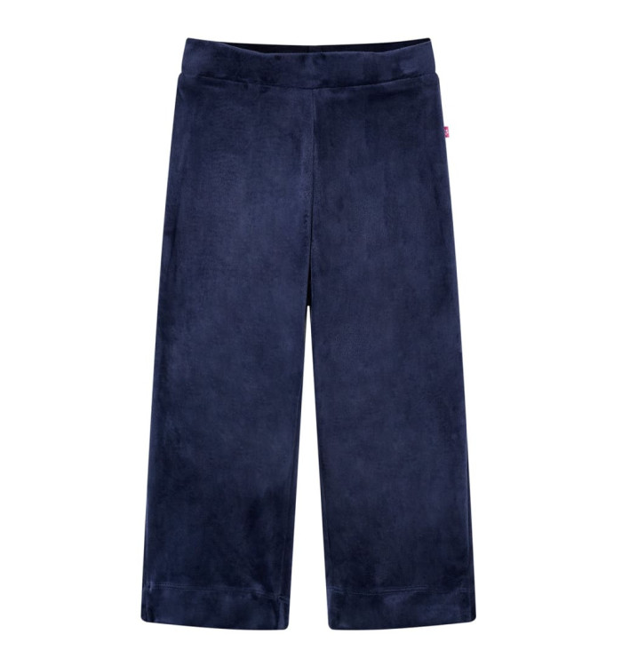 Pantalons pour enfants velours bleu foncé 128 | Mobilier & Déco