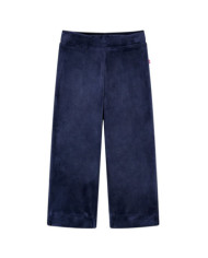 Pantalons pour enfants velours bleu foncé 128 | Mobilier & Déco