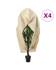 Housses de protection pour plantes avec fermeture éclair 4 pcs | Mobilier & Déco