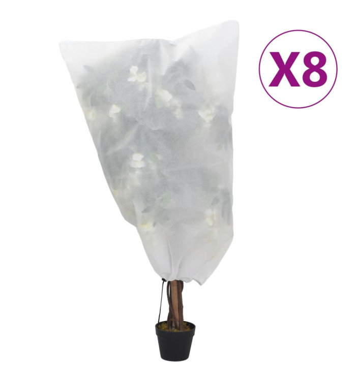 Housses de protection pour plantes avec cordon de serrage 8 pcs | Mobilier & Déco