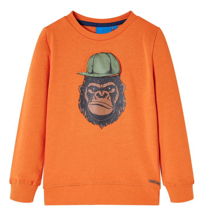Sweatshirt pour enfants orange foncé 104 | Mobilier & Déco