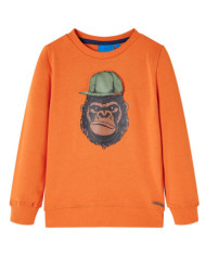 Sweatshirt pour enfants orange foncé 104 | Mobilier & Déco