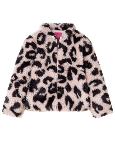 Manteau pour enfants fausse fourrure rose clair 116 | Mobilier & Déco