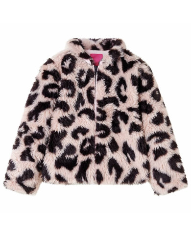 Manteau pour enfants fausse fourrure rose clair 92 | Mobilier & Déco