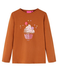 T-shirt enfants à manches longues cognac 92 | Mobilier & Déco