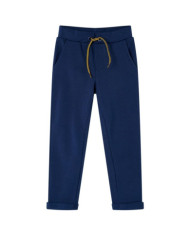 Pantalons pour enfants avec cordon de serrage bleu marine 128 | Mobilier & Déco