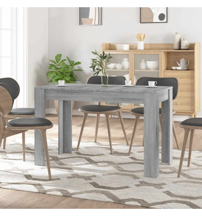 Table à dîner sonoma gris 120x60x76 cm bois d'ingénierie | Mobilier & Déco