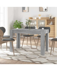 Table à dîner sonoma gris 120x60x76 cm bois d'ingénierie | Mobilier & Déco