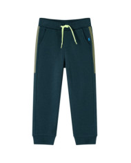 Pantalon de survêtement enfants avec cordon de serrage vert mousse 92 | Mobilier & Déco