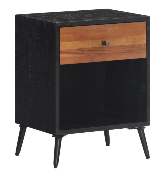 Table de chevet 40x30x50 cm bois massif de teck | Mobilier & Déco