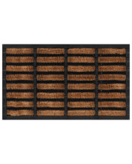 Paillasson rectangulaire 45x75 cm caoutchouc et fibre de coco | Mobilier & Déco