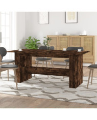 Table à dîner chêne fumé 180x90x76 cm bois d'ingénierie | Mobilier & Déco