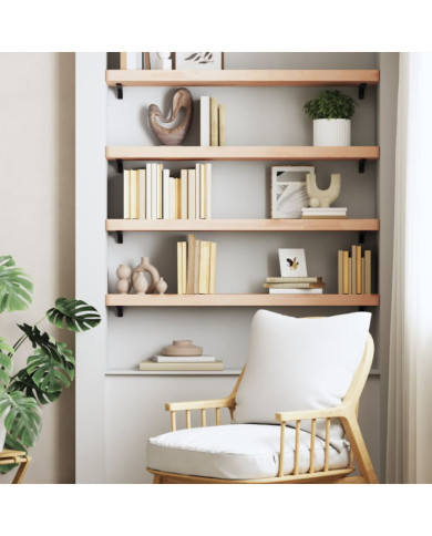Étagère murale 100x20x4 cm bois massif de hêtre | Mobilier & Déco