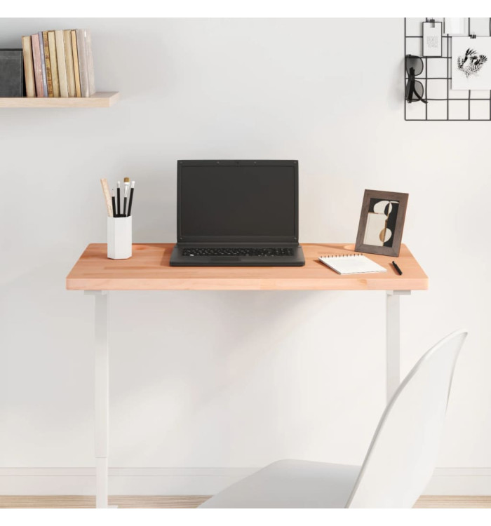 Dessus de bureau 80x40x2,5 cm bois massif de hêtre | Mobilier & Déco