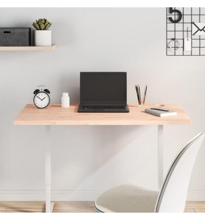 Dessus de bureau 100x50x2,5 cm bois massif de hêtre | Mobilier & Déco