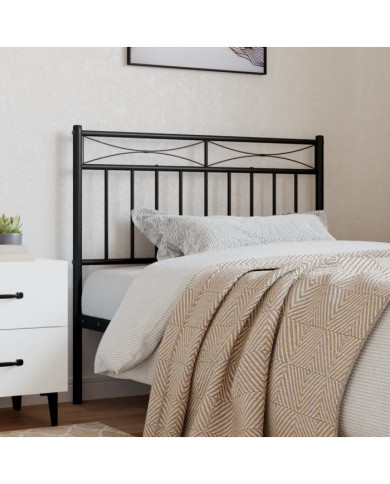 Tête de lit métal noir 90 cm | Mobilier & Déco