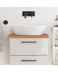 Comptoir de salle de bain 60x40x2,5 cm bois massif de hêtre | Mobilier & Déco