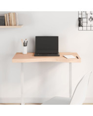 Dessus de bureau 80x(36-40)x4 cm bois massif de hêtre | Mobilier & Déco