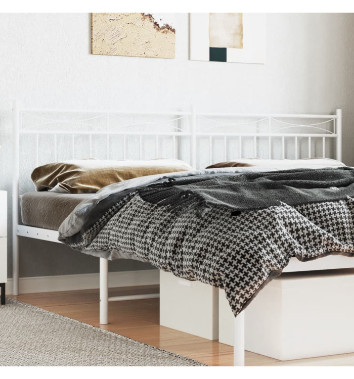 Tête de lit métal blanc 200 cm | Mobilier & Déco