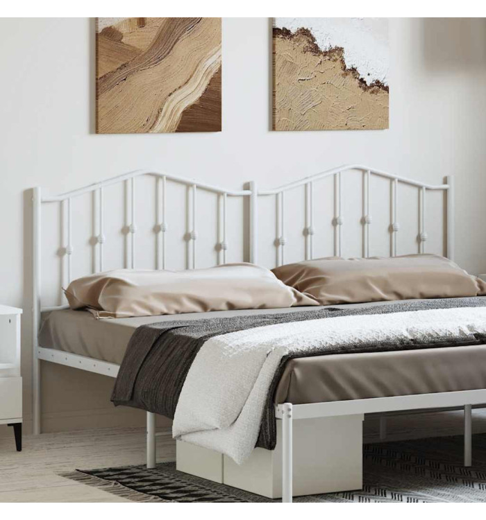 Tête de lit métal blanc 193 cm | Mobilier & Déco