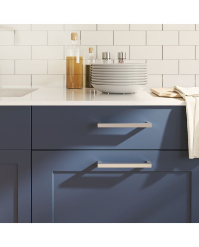 Poignées d'armoire 20 pcs argenté 160 mm acier inoxydable | Mobilier & Déco