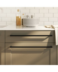 Poignées d'armoire 10 pcs noir 480 mm acier inoxydable | Mobilier & Déco