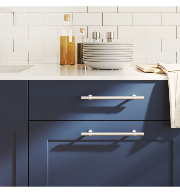 Poignées d'armoire 20 pcs argenté 160 mm acier inoxydable | Mobilier & Déco