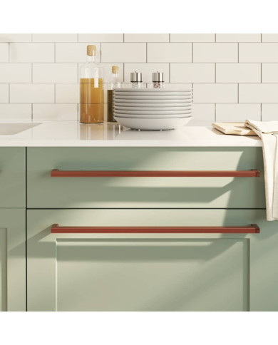 Poignées d'armoire 5 pcs bronze 480 mm acier inoxydable | Mobilier & Déco