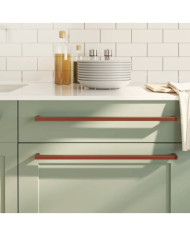 Poignées d'armoire 5 pcs bronze 480 mm acier inoxydable | Mobilier & Déco