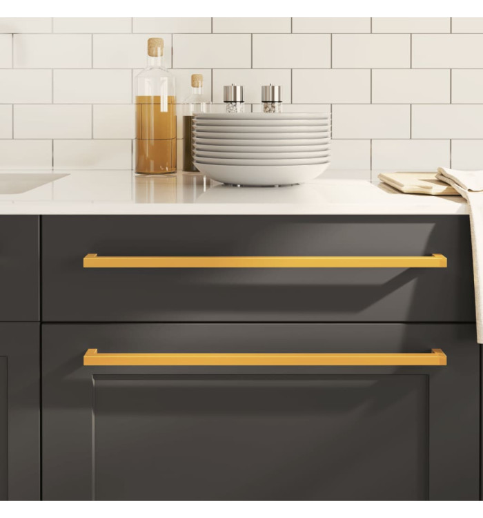 Poignées d'armoire 20 pcs doré 480 mm acier inoxydable | Mobilier & Déco