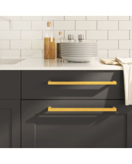 Poignées d'armoire 10 pcs doré 320 mm acier inoxydable | Mobilier & Déco