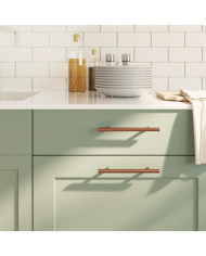 Poignées d'armoire 10 pcs bronze 128 mm acier inoxydable | Mobilier & Déco